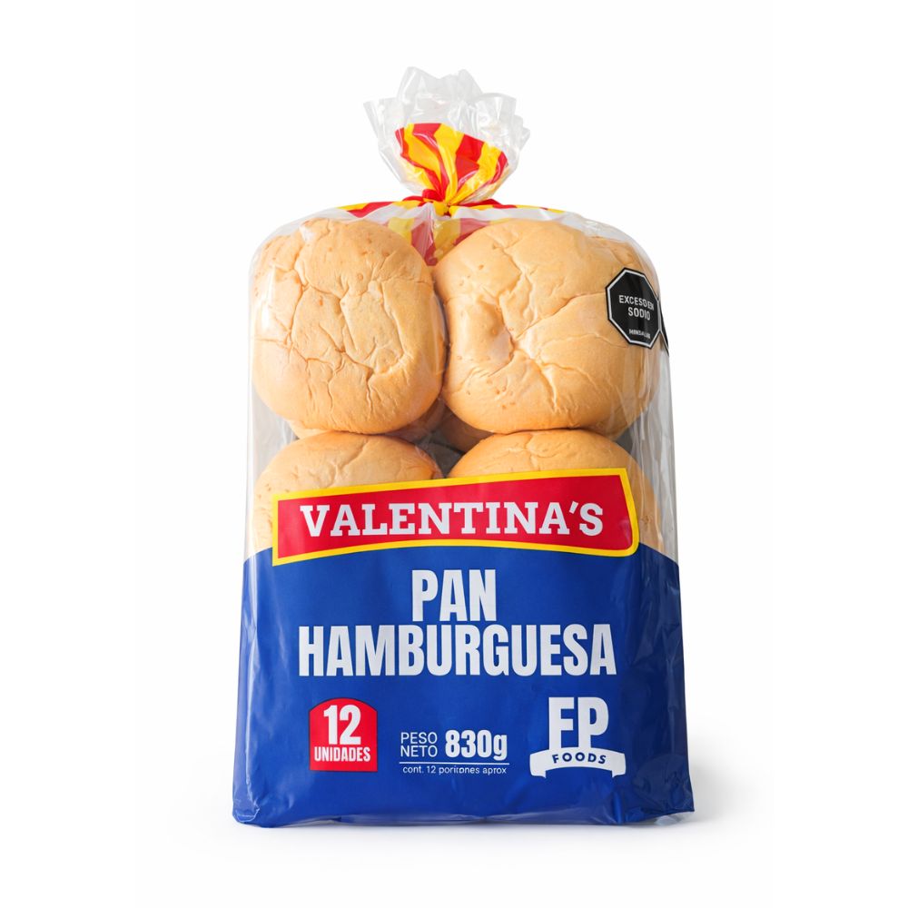 Pan Hamburg Valentinas X 830 G X 12 Und
