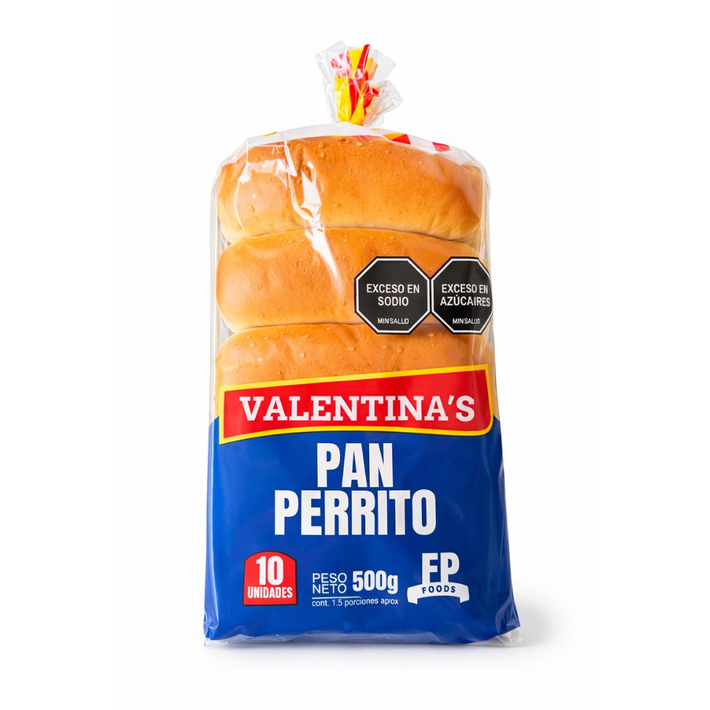 Pan Perrito Valentinas X 500 G X 10 Und