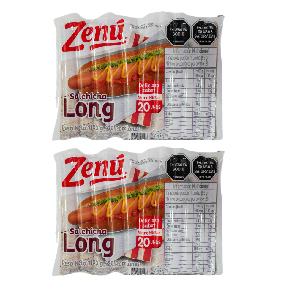 Salchicha Long Zenu X 2.2 Kg X 40 Und