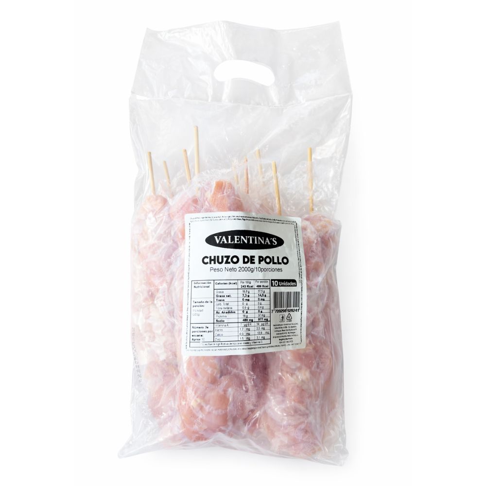Chuzo Pollo Valentinas X 200 G X 10 Und