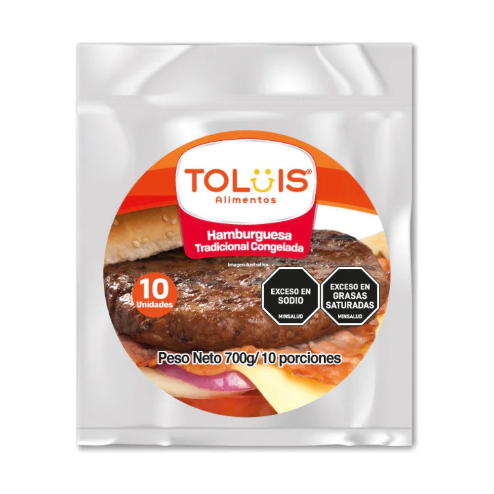Hamburguesa Toluis X 700 G X 10 Und
