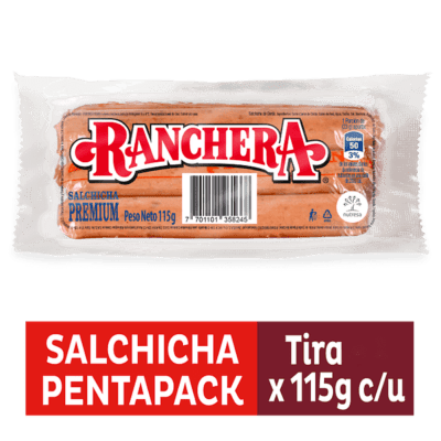 SALCHICHA RANCHERA ZENU X 115 g X 5 und