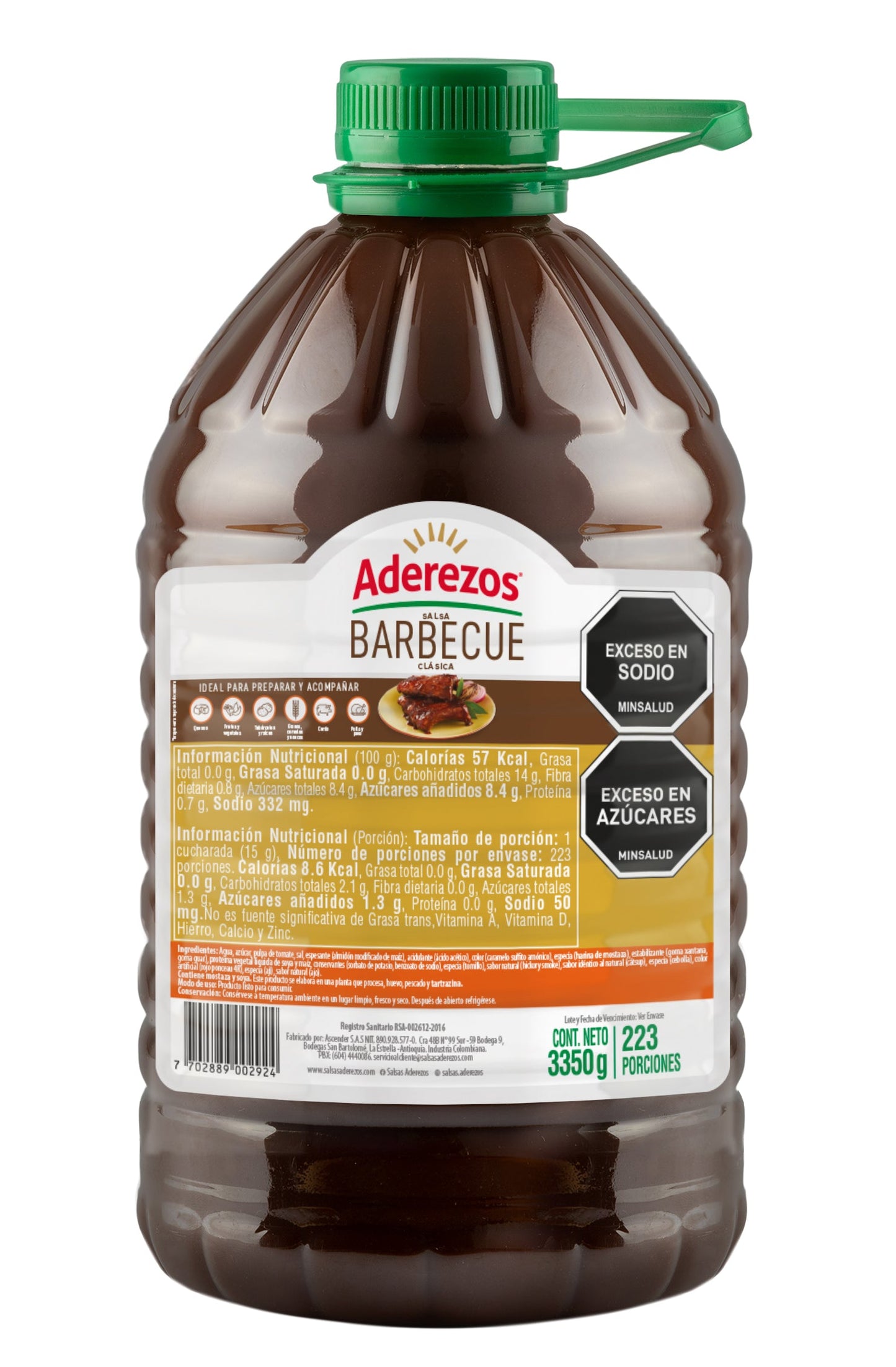 SALSA BBQ ADEREZOS X 3350 g