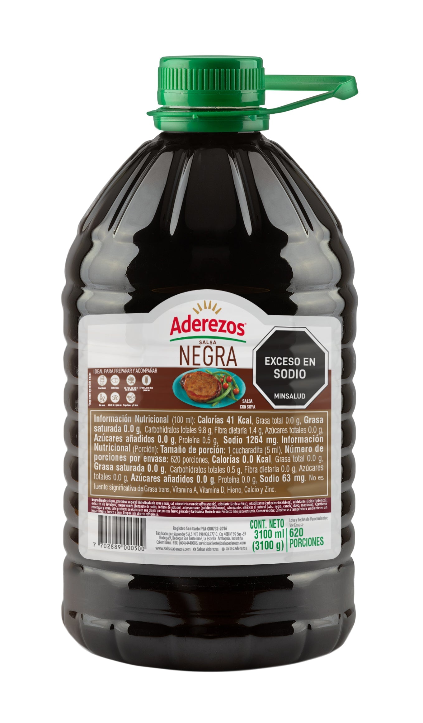 SALSA NEGRA ADEREZOS X 3100 g