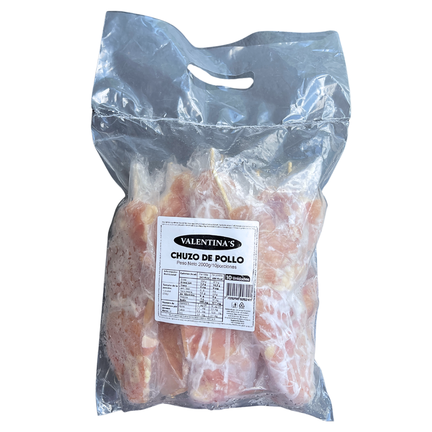 CHUZO POLLO VALENTINA'S X 200 g X 10 und