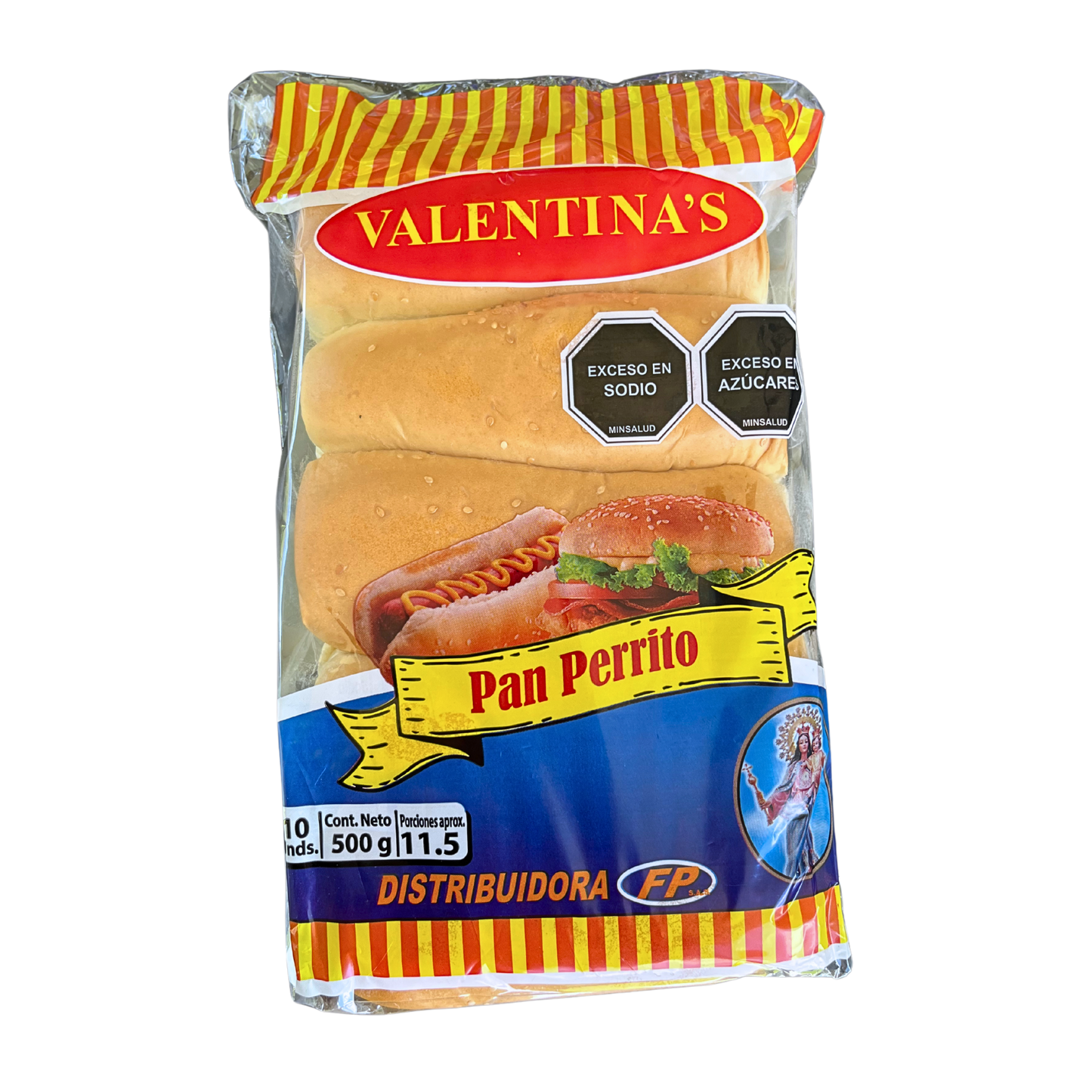 PAN PERRITO VALENTINA'S X 500 g X 10 und