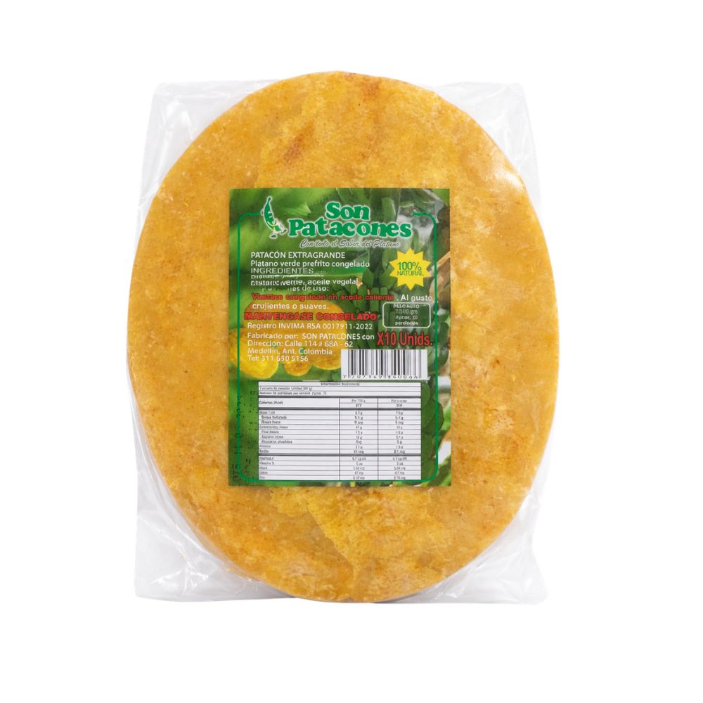 Patacon Extra Grande X 1100 G X 10 Und