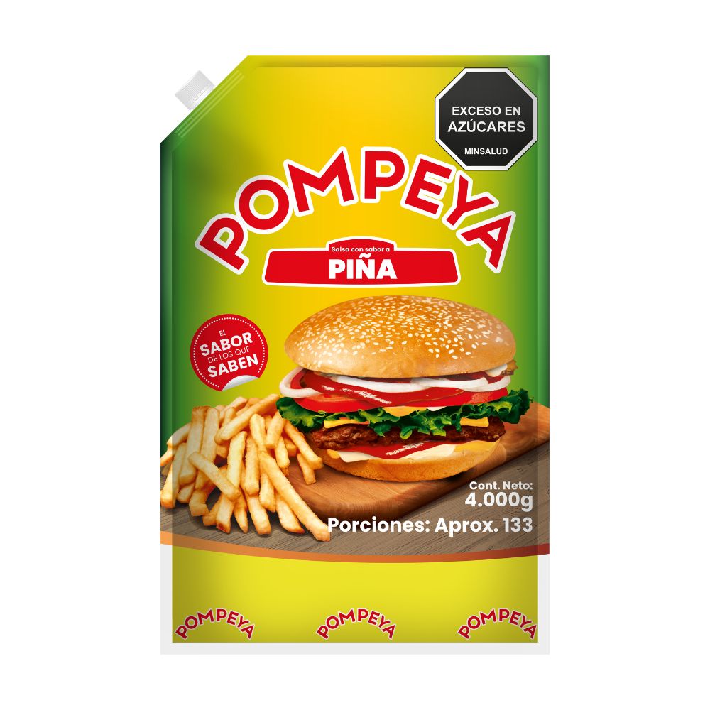 Salsa Piña Pompeya Bolsa X 4000 G