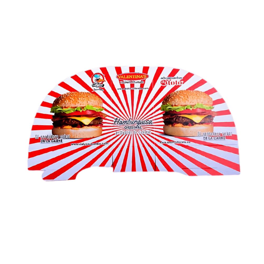 Porta Hamburguesa Valentinas X Und