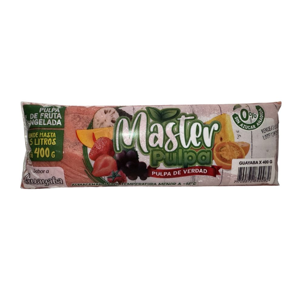Pulpa Fruta Master Guayaba X 400 G