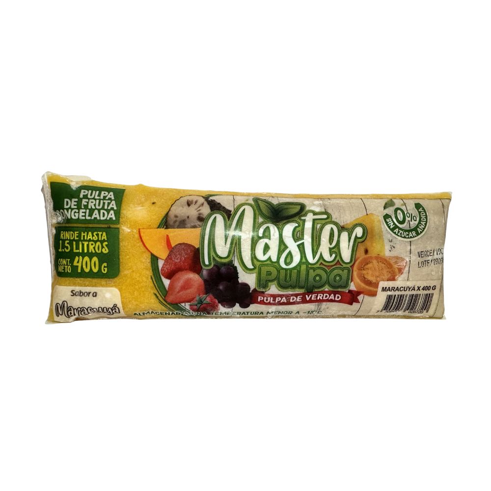 Pulpa Fruta Master De Maracuya X 400G