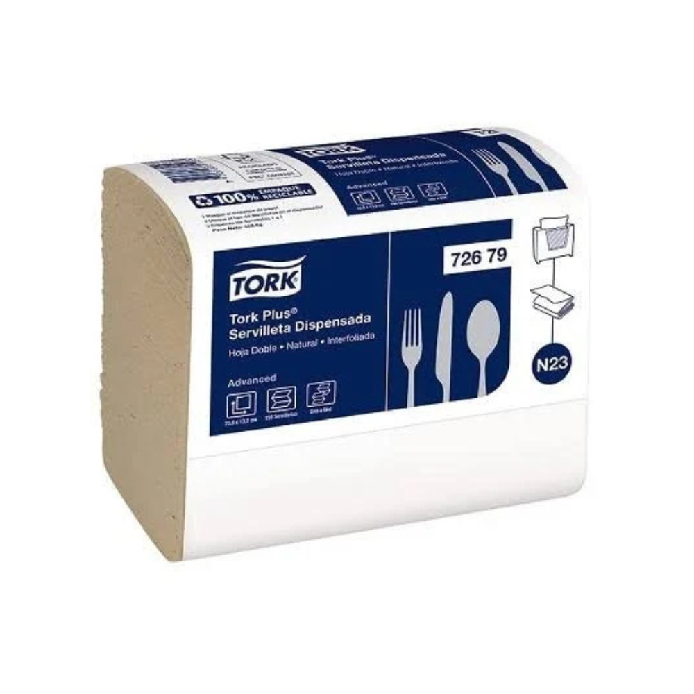 SERVILLETA TORK 72679 NAT PLUS X 150u