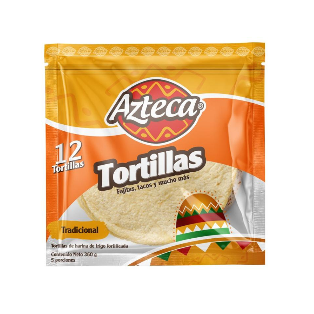 Torti Harinainst Azteca X 360Gx16cmsx12u