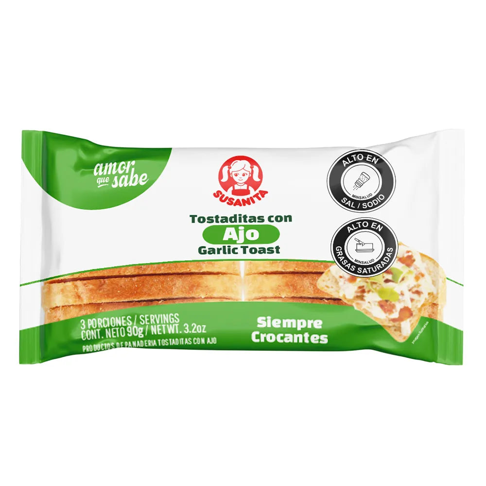 TOSTADITAS CON AJO SUSANITA x 90g
