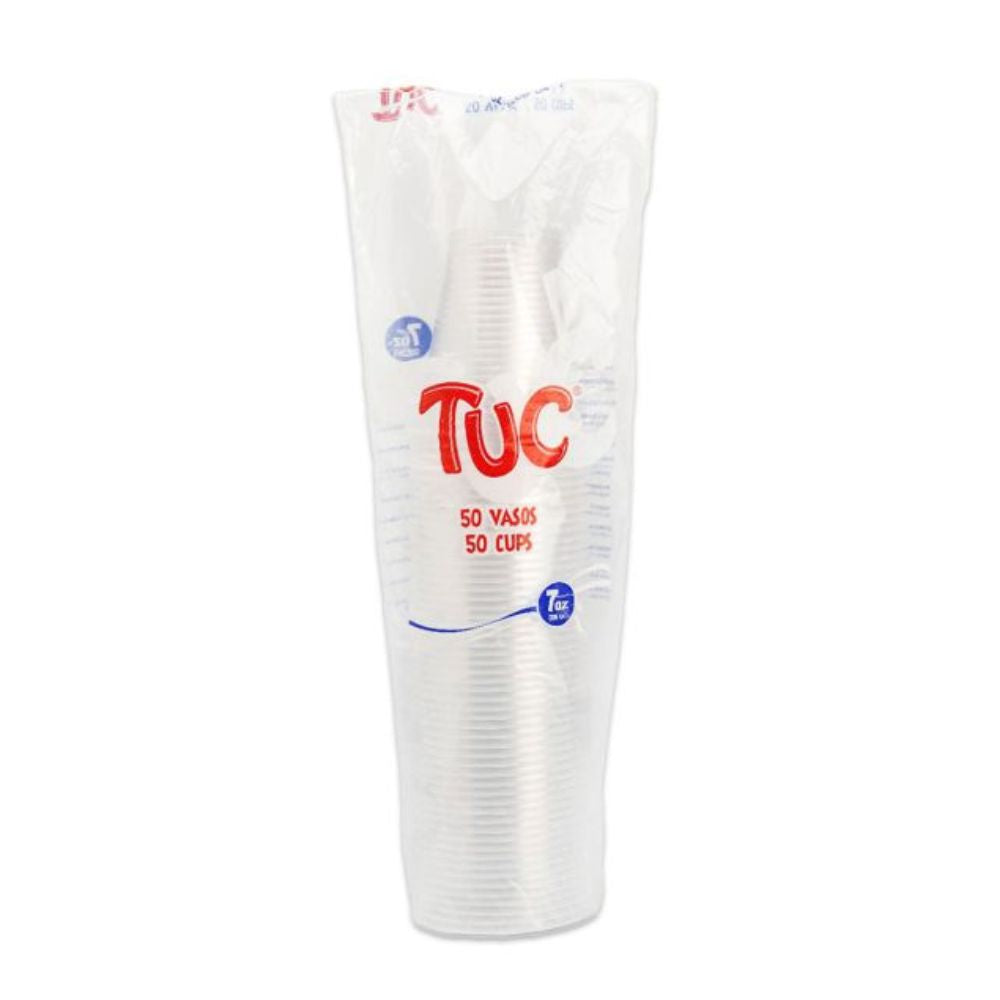 Vaso Transparente Tuc 7 Onz X 50 Und