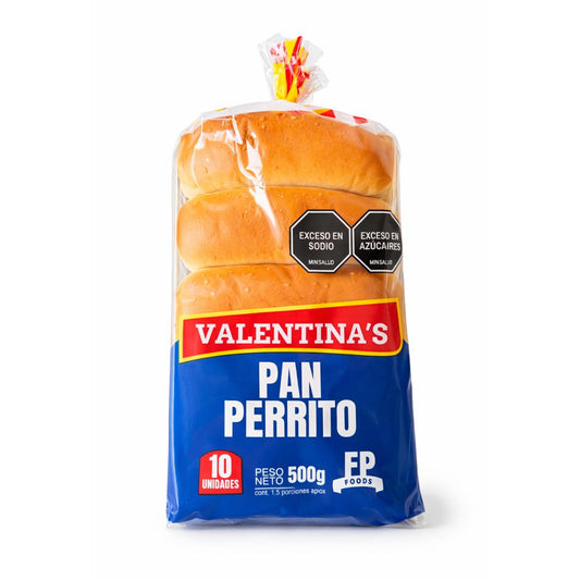 Pan Perrito Valentinas X 500 G X 10 Und