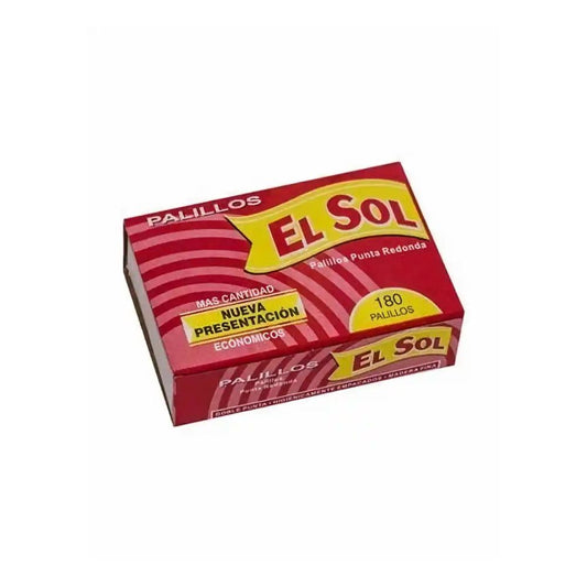 Palillos Punta Redonda El Sol X 180 Und