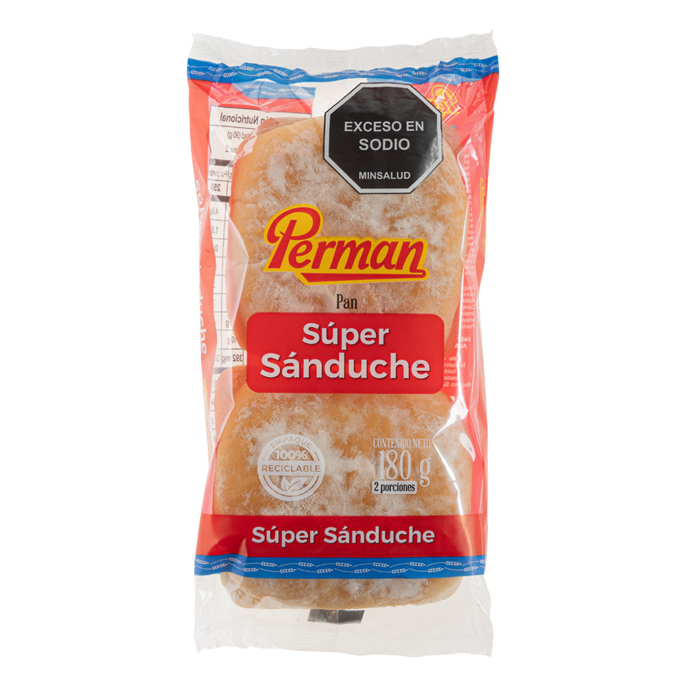 PAN SUPER SANDUCHE PERMANX180gX 2und