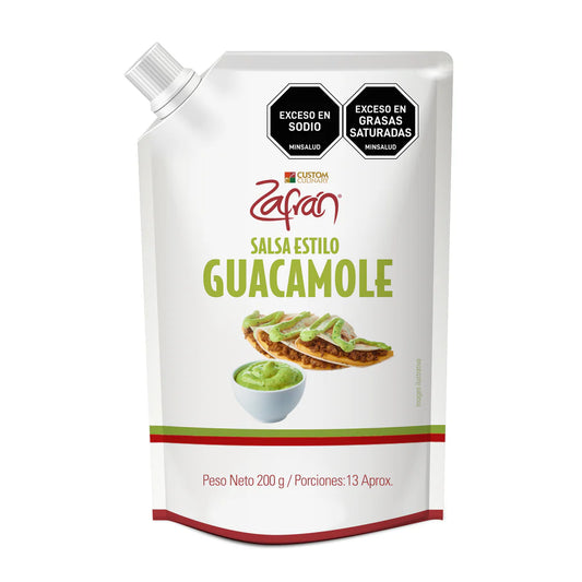 SALSA GUACAMOLE ZAFRÁN X 200g