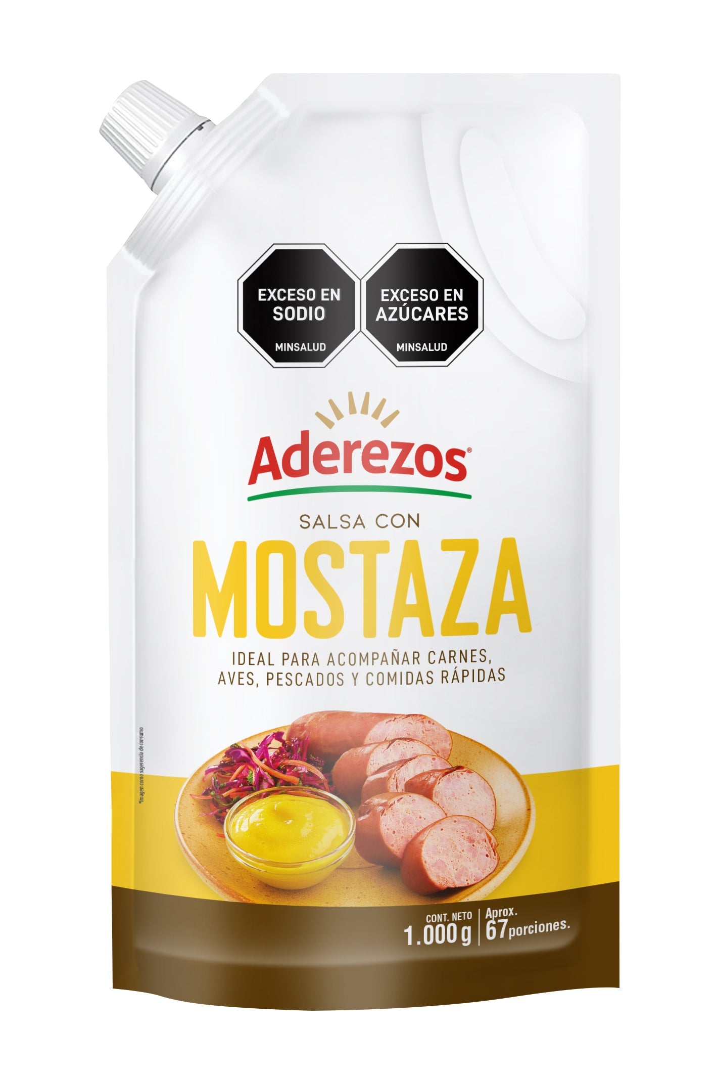 SALSA CON MOSTAZA ADEREZOS X 1000 g