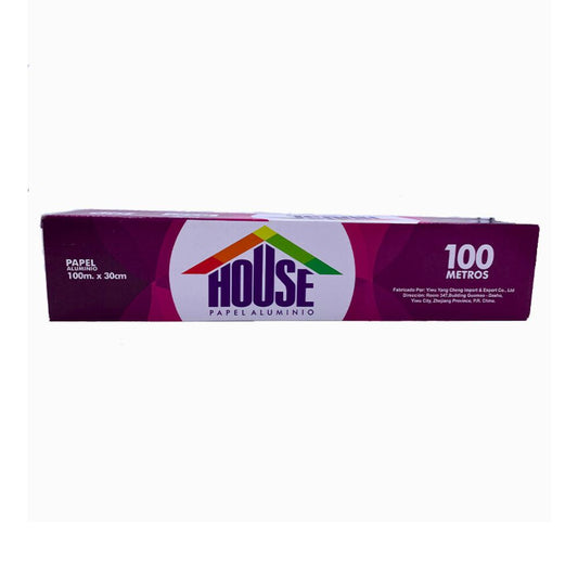 Papel Aluminio House  X 100 Mts