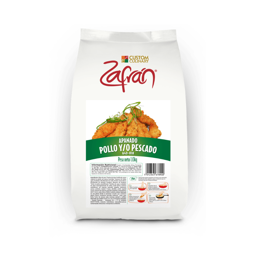 Apanador Pollo Y Pescado Zafranx 1000 G