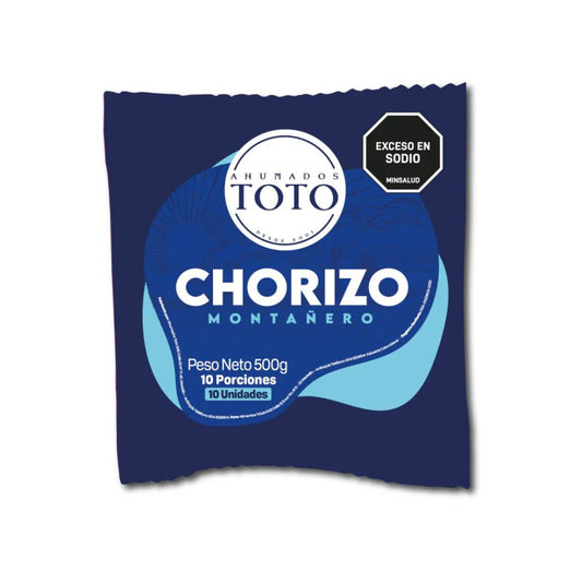 Chorizo Montañero Toto X 500 G X 10 Und