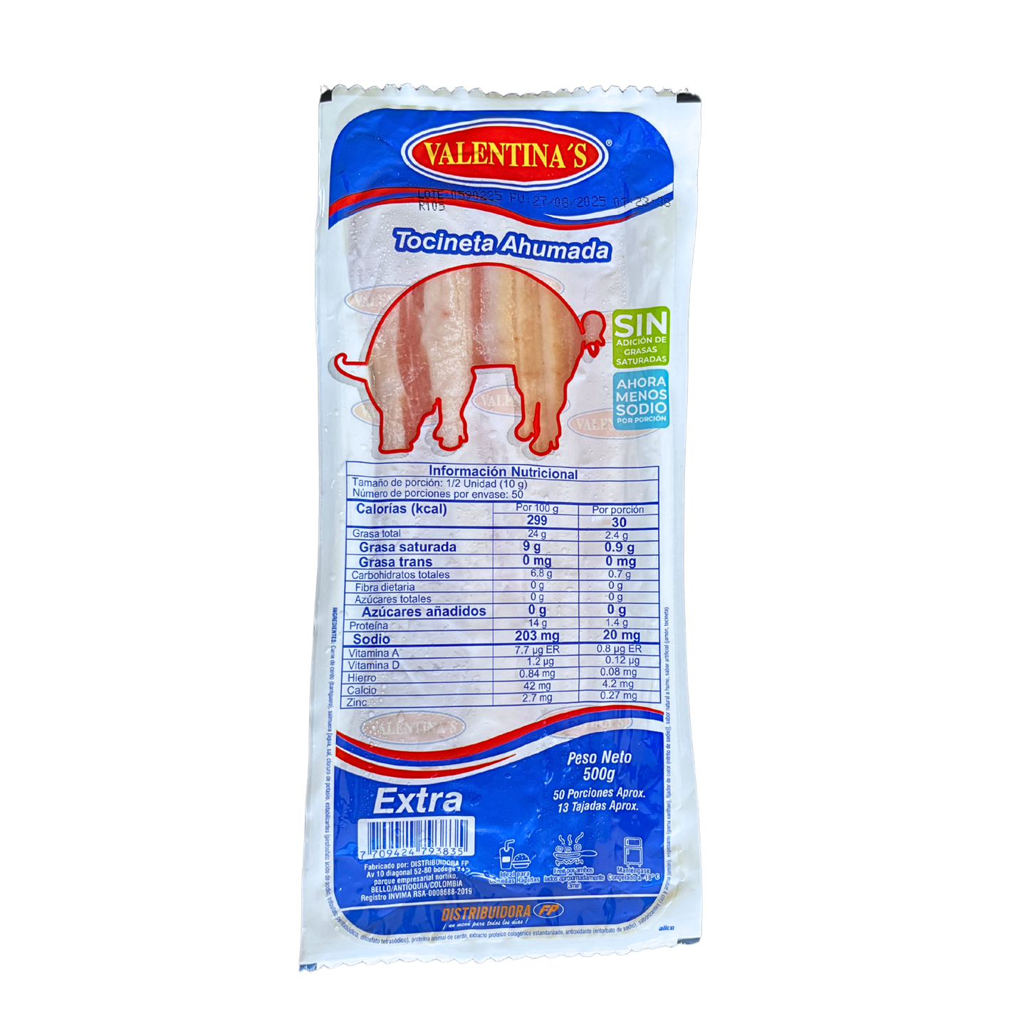 Tocineta extra Valentina's 500 g