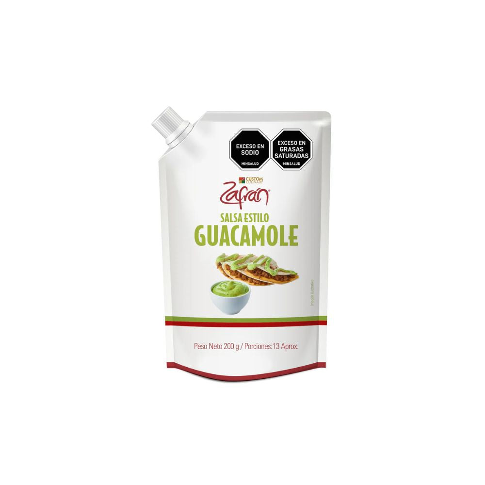 Salsa Guacamole Zafran X 200 G