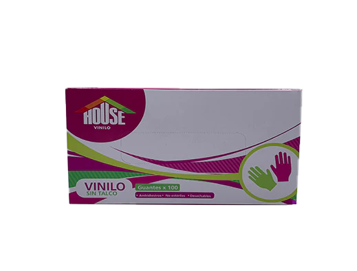 Guantes Plastico House X 100 Und