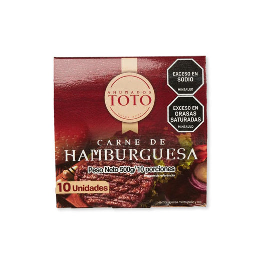 Hamburguesa Toto X 500 G X 10 Und