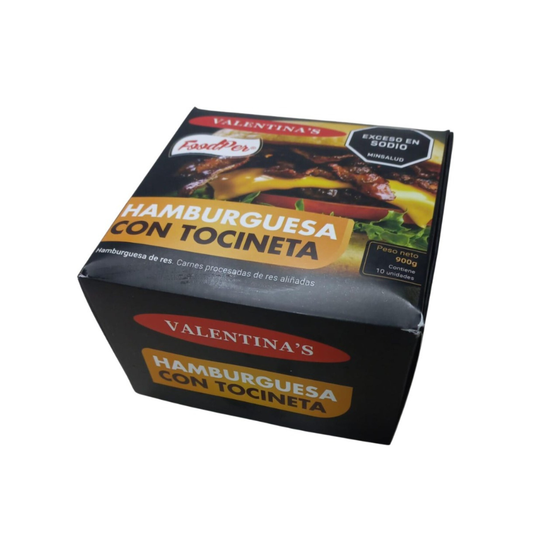 Hamburguesa De Tocineta Valentinax900g