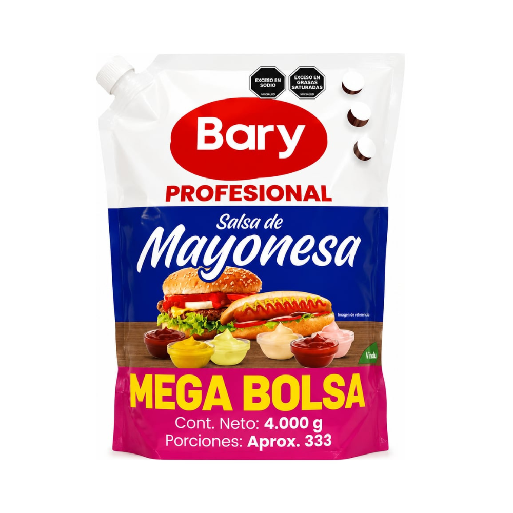 Mayonesa Bary Bolsa X 4000G
