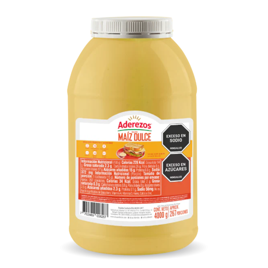 Salsa Maiz Dulce Aderezos 4000 G Pet