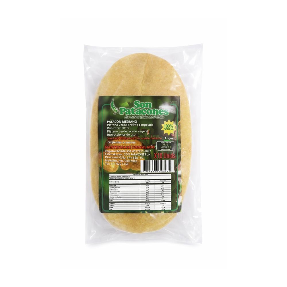 Patacon Mediano X 750 G X 10 Und