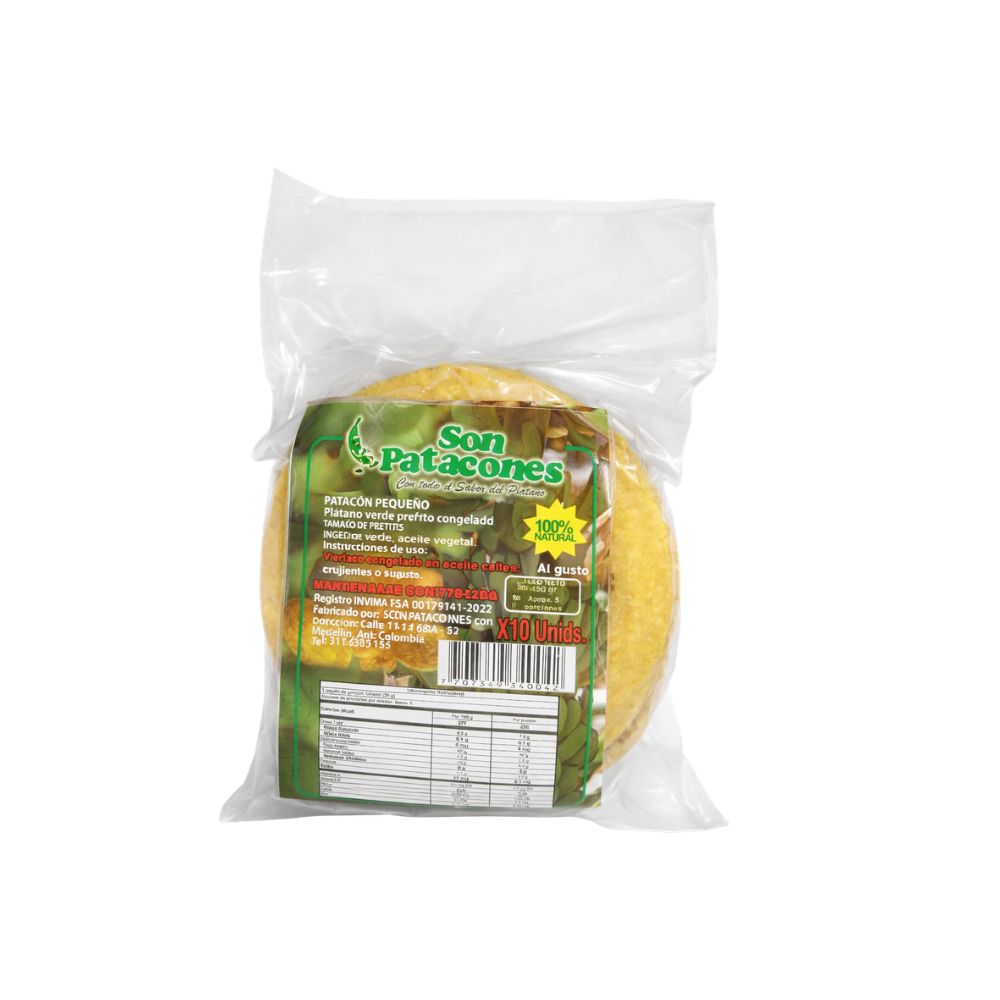 Patacon Pequeño X 450 G X 10 Und