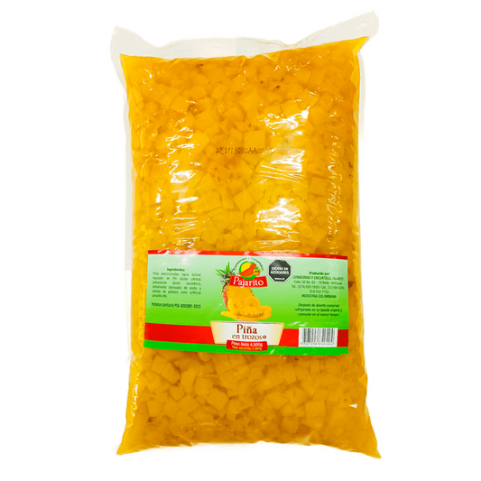 Piña Trozos Pajarito Bolsa X 4000 G