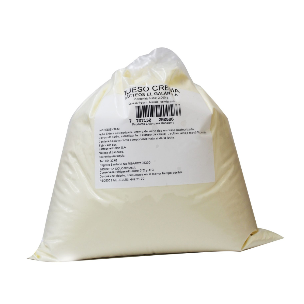 Queso Crema El Galan X 2 Kilo