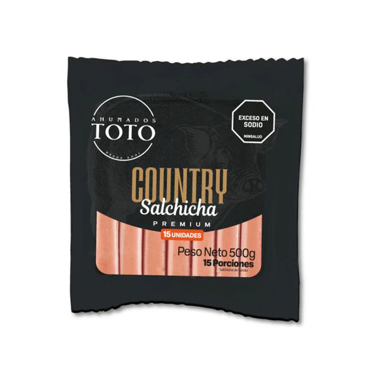 Salchicha Country Toto X 500 G X 15 Und