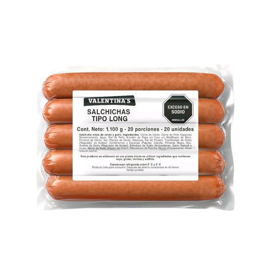 Salchicha Tipo Long Valentina´S X 20Und