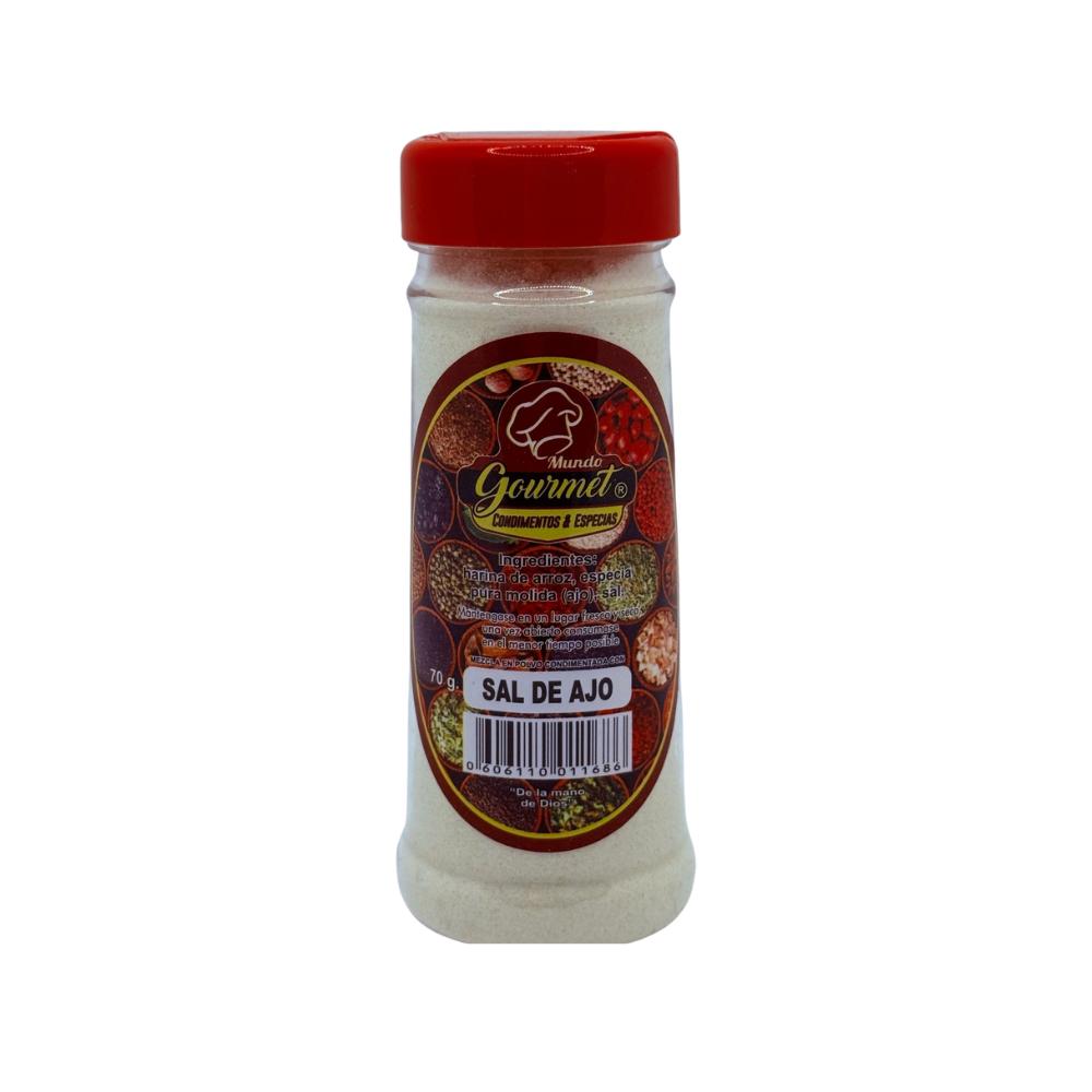Sal De Ajo Mundo Gourmet Frasco X 70 G