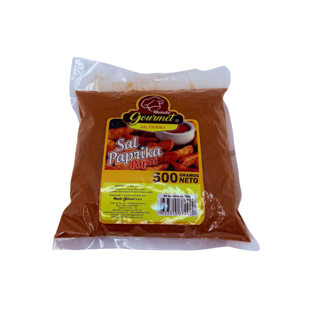 Sal Paprika Mundo Gourmet X 500 G