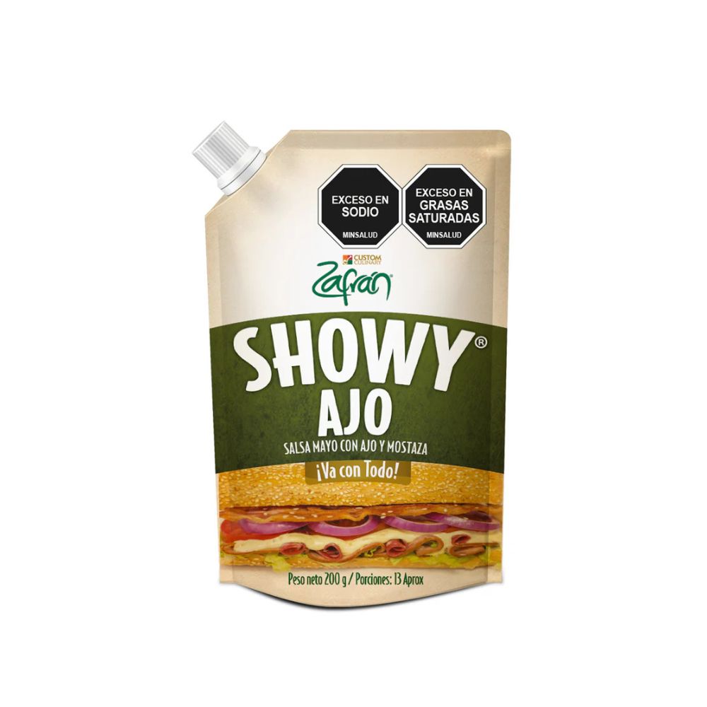 Salsa Showy Ajo Zafran Doy Pack X 200 G