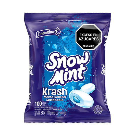 Menta Rellena Snow Mint Krash Colombx100