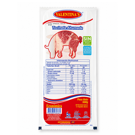 Tocineta Economica Valentinas X 500 G