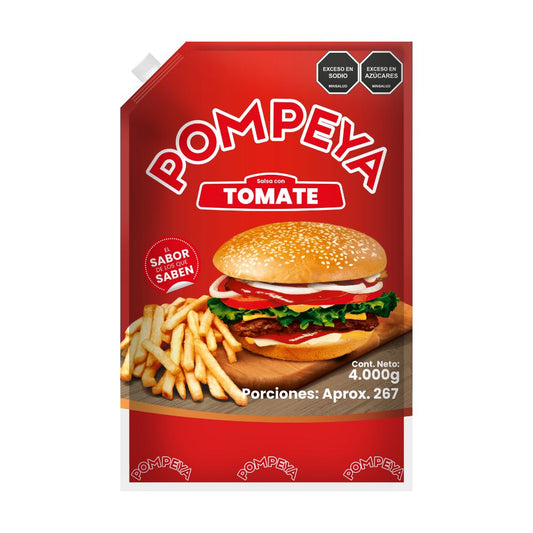 Salsa Con Tomate Pompeya Bolsa X 4000 G