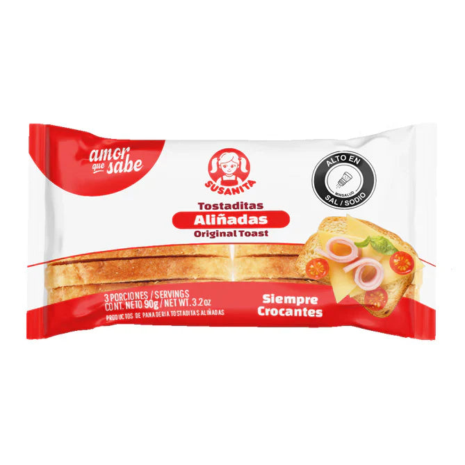 TOSTADITAS ALIÑADAS SUSANITA x 90g