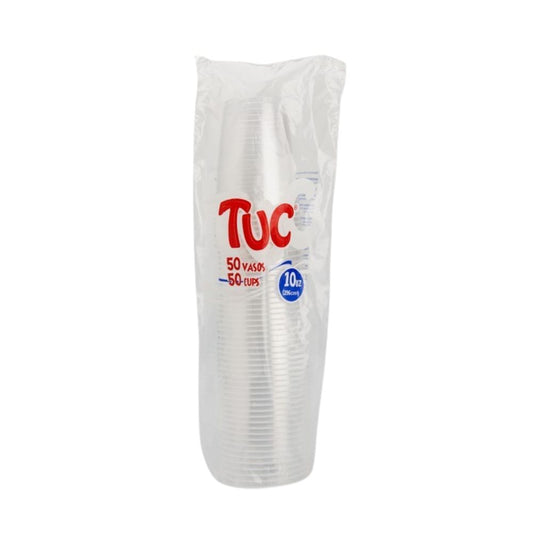 Vaso Transparente Tuc 10 Onz X 50 Und